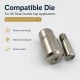 00 Double Cap Rivet Setting Die - 5 mm (0.20") Installation Tool for Accurate Rivet Assembly