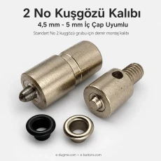 Eyelet Setting Die for 4.5 mm / 0.18 in - 5 mm / 0.20 in Inner Diameter Eyelets KLP0002