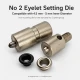 Eyelet Setting Die for 4.5 mm / 0.18 in - 5 mm / 0.20 in Inner Diameter Eyelets, suitable for mass production and hobby