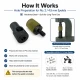 Custom Pleated Screen Eyelet Hole-Punch Die for 4.5 mm / 0.177 in Eyelets, precision tool for fabric, leather, and cardboard