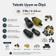 2 No 4,5 mm Plise Sineklik Kuşgözü Delme ve Montaj Kalıbı Seti