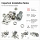 Flat Eyelet Setting Die for 9.5 mm / 0.37 in Brass Eyelets, Durable Iron Construction, Compatible with Hand Press Machines