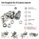 Flat Eyelet Setting Die for 9.5 mm / 0.37 in Brass Eyelets, Durable Iron Construction, Compatible with Hand Press Machines