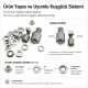 Flat Eyelet Setting Die for 9.5 mm / 0.37 in Brass Eyelets, Durable Iron Construction, Compatible with Hand Press Machines