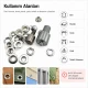 Flat Eyelet Setting Die for 9.5 mm / 0.37 in Brass Eyelets, Durable Iron Construction, Compatible with Hand Press Machines