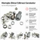Flat Eyelet Setting Die for 9.5 mm / 0.37 in Brass Eyelets, Durable Iron Construction, Compatible with Hand Press Machines