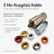 No 3 Eyelet Mold - 10 mm Eyelet Fastening Apparatus KLP0003