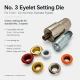 No 3 Eyelet Mold - 10 mm Eyelet Fastening Apparatus for fabric, leather, and wood applications