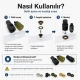 3 No / 5–5,5 mm Plise Sineklik Kuşgözü Delme ve Montaj Kalıbı Profesyonel Seti, PVC şeritler için kuşgözü montaj kalıbı