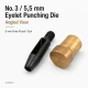 5 mm / 0.20 in Eyelet Hole Punch Die for clean hole preparation on fabric, leather, and wood