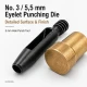 5 mm / 0.20 in Eyelet Hole Punch Die for clean hole preparation on fabric, leather, and wood