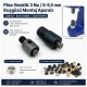 Custom Pleated Insect Screen Eyelet Setting Die for 5–5.5 mm / 0.197–0.217 in Eyelets, suitable for textile and leather