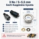 Custom Pleated Insect Screen Eyelet Setting Die for 5–5.5 mm / 0.197–0.217 in Eyelets, suitable for textile and leather