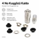 Eyelet Setting Die for 6 mm / 0.24 in Inner Diameter Eyelets, KLP0004 - Ideal for hobby and mass production use, includes