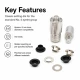 Eyelet Setting Die for 6 mm / 0.24 in Inner Diameter Eyelets, KLP0004 - Ideal for hobby and mass production use, includes