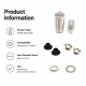 Eyelet Setting Die for 6 mm / 0.24 in Inner Diameter Eyelets, KLP0004 - Ideal for hobby and mass production use, includes