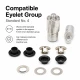 Eyelet Setting Die for 6 mm / 0.24 in Inner Diameter Eyelets, KLP0004 - Ideal for hobby and mass production use, includes
