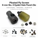 Custom 6 mm / 0.236 in Hole-Punch Die for Pleated Screen Eyelets, compatible with 6–6.5 mm / 0.236–0.256 in inner diameter