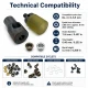 Custom 6 mm / 0.236 in Hole-Punch Die for Pleated Screen Eyelets, compatible with 6–6.5 mm / 0.236–0.256 in inner diameter