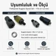 4 No / 6–6,5 mm Plise Sineklik Kuşgözü Delme ve Montaj Kalıbı Profesyonel Seti