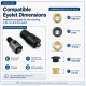 Custom Pleated Insect Screen Eyelet Setting Die for 6–6.5 mm / 0.236–0.256 in Eyelets, suitable for textile, leather, and