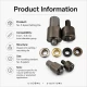 Eyelet Setting Die for 8 mm / 0.31 in - 8.5 mm / 0.33 in Inner Diameter Eyelets, Durable PP Material, Ideal for Hobby and