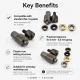 Eyelet Setting Die for 8 mm / 0.31 in - 8.5 mm / 0.33 in Inner Diameter Eyelets, Durable PP Material, Ideal for Hobby and