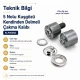 5 Nolu Kendinden Delmeli Kuşgözü Çakma Kalıbı 8 mm İç Çap, kumaş montajı için ideal