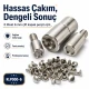 0 Double Cap Rivet Setting Die - 6 mm (0.24") for Single Cap Rivet Installation, made of reinforced hardened steel