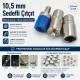 Pearl Snap Setting Die for 10.5 mm / 0.41 in Snap Fasteners, durable metal tool for baby and children's clothing installation