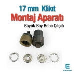 Delikli Klikıt Uygulama Kalıbı 17 mm Tırnaklı Klikıt Çakma Aparatı KLP00117