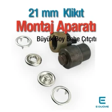 21 mm Prong Snap Fasteners Mold 0,83" - 2 Prong Circle Snap Fasteners Fastening Tool KLP00121