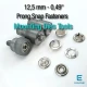 Prong Snap Fastener Mounting Kit 12.5 mm - 0,49" Prong Snap Buttons Attachment Kit KLP00125