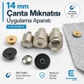 Magnetic Bag Snap Setting Die for 14 mm / 0.55 in Double-Prong Bag Snaps KLP0014MCK