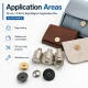 Magnetic Bag Snap Setting Die for 14 mm / 0.55 in Double-Prong Bag Snaps, durable metal construction for precise installation
