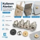 Magnetic Bag Snap Setting Die for 14 mm / 0.55 in Double-Prong Bag Snaps, durable metal construction for precise installation
