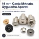 Magnetic Bag Snap Setting Die for 14 mm / 0.55 in Single-Prong-Side Bag Snaps, Durable Metal Construction for Precise