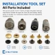 Snap Button Setting Die for 15 mm / 0.59 in Metal Cap 54 System Snap Buttons, high-quality press die for professional