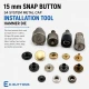 Snap Button Setting Die for 15 mm / 0.59 in Metal Cap 54 System Snap Buttons, high-quality press die for professional
