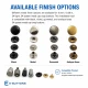 Snap Button Setting Die for 15 mm / 0.59 in Metal Cap 54 System Snap Buttons, high-quality press die for professional