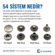 Snap Button Setting Die for 15 mm / 0.59 in Metal Cap 54 System Snap Buttons, high-quality press die for professional