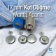 17 mm Jeans Button Mounting Kit (0,67" ) 27L KLP0017JNS