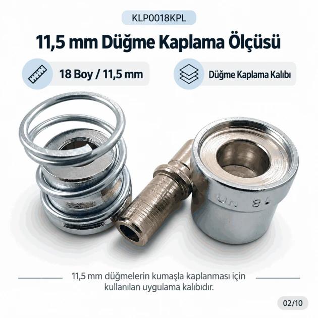 18L 11.5 mm 0.45 in button covering die