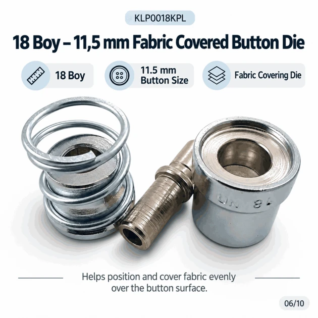 18L 11.5 mm 0.45 in button covering die