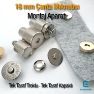 18 mm 0.71" Bag Magnet Application Adapter - Compatible with Single Screw Bag Magnets KLP0018MTK