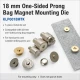 18 mm Single Cap Magnetic Bag Snap Setting Die for precise installation of bag magnets, made of durable metal