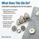 18 mm Single Cap Magnetic Bag Snap Setting Die for precise installation of bag magnets, made of durable metal