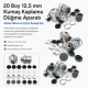 Size 20 / 12.5 mm / 0.49 in Fabric Button Covering Die for Shank Buttons and Snap Caps, ideal for tailored garments and
