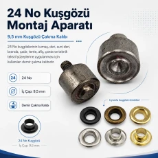 Eyelet Setting Die for 9.5 mm / 0.37 in Inner Diameter Eyelets KLP0024
