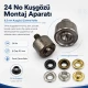Eyelet Setting Die for 9.5 mm / 0.37 in Inner Diameter Eyelets, KLP0024, includes upper and lower molds for easy installation